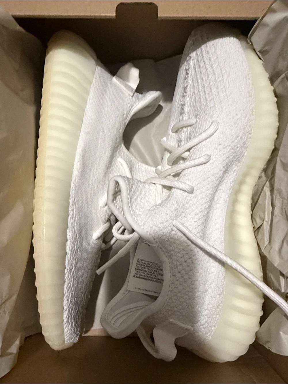 Adidas Yeezy Boost 350 V2 Cream White CP9366 Size 7.5 NEW